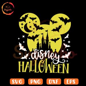 Mouse Ears Disney Halloween SVG, Mickey Castle Halloween SVG PNG EPS DXF Downloads
