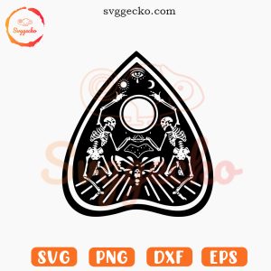 Ouija Planchette SVG, Spirit Board SVG PNG DXF EPS Digital Files