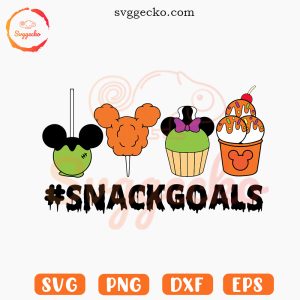 Disney Snackgoals Halloween SVG, Trick Or Treat SVG, Disney Family Halloween Trip SVG PNG Files