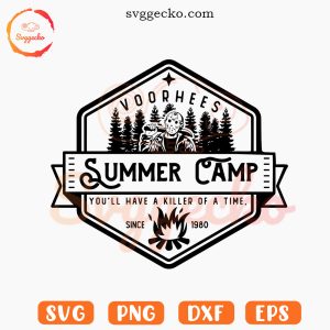 Jason Voorhees Summer Camp Since 1980 SVG, Camp Crystal Lake SVG, Camping Halloween SVG PNG Cricut