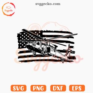 Black Hawk Flag SVG, US Military SVG PNG Cut Files