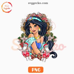 Jasmine Princess Christmas PNG Digital Download