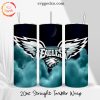 Eagles Night Moon 20oz Straight Skinny Tumbler Wrap, Philadelphia Eagles Tumbler Cup Designs