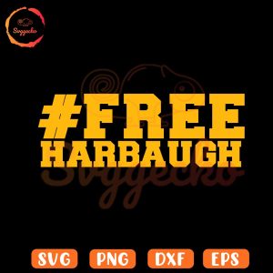 Free Harbaugh Hashtag SVG, Jim Harbaugh Wolverines Football SVG PNG Files