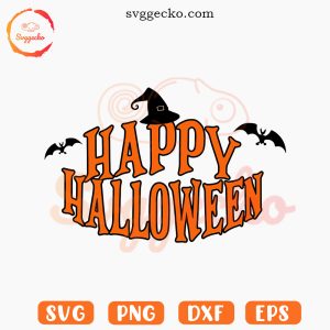 Happy Halloween SVG PNG DXF EPS Cricut Instant Download