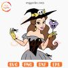 Belle Princess Witch SVG, Disney Halloween SVG PNG Cut Files