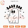 Baby Boo SVG, Ghost Pregnant SVG, Funny Halloween Mom SVG PNG Cut Files