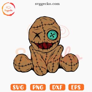 Evil Voodoo Doll SVG, Scary Doll SVG, Halloween Horror SVG PNG Digital Download
