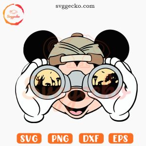 Mickey Mouse Safari SVG, Disney Animal Kingdom SVG, Family Trip SVG PNG Files