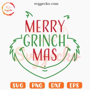 Merry Grinchmas SVG PNG DXF EPS Files