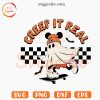 Creep It Real SVG Cricut, Mickey Ghost Skateboard SVG, Halloween Retro SVG PNG Files