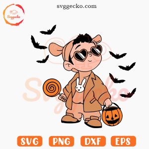 Baby Benito Halloween Pumpkin SVG, Bad Bunny Halloween SVG PNG Cut Files