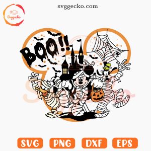 Mickey And Friends Mummy Boo SVG, Disneyland Halloween SVG, Family Vacation Halloween SVG PNG