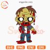 Zombie Halloween Cartoon SVG, Scary SVG, Spooky SVG PNG EPS DXF Digital Download