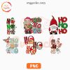 Ho Ho Ho PNG Bundle, Cute Merry Christmas PNG Sublimation