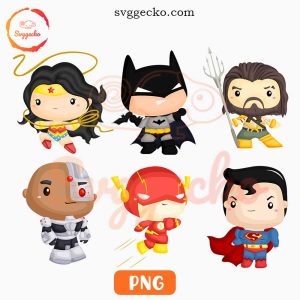 Baby Justice League Superheroes PNG, Batman PNG, Wonder Woman PNG, Superman PNG