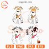 Boo Jee Ghost With Starbucks Coffee SVG Bundle, Trendy Halloween SVG PNG Cut Files