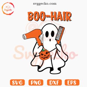 Boo Hair Ghost SVG, Barber Halloween SVG PNG EPS DXF Files