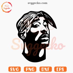 Tupac SVG, 2pac SVG, Rapper 90s SVG PNG Digital Download