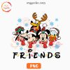 Mickey Mouse Friends Christmas PNG, Disney Friends Xmas PNG, Cute Holiday PNG Files