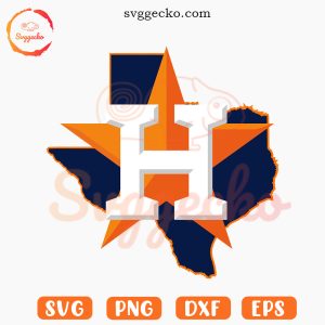 Houston Astros Texas Map SVG, Houston Baseball Team SVG PNG Cut Files