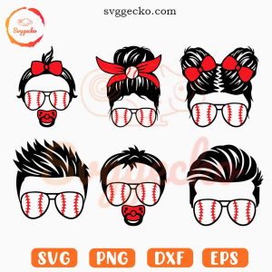 Baseball Family Life SVG Bundle, Kids Life SVG, Dad Mom Baby SVG, Sports Family SVG PNG EPS DXF Cricut