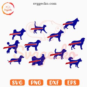 Buffalo Bills Pet Logo SVG Bundle, Bills Football Animals SVG PNG Cricut