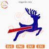 Buffalo Bills Reindeer SVG, Bills Football Christmas SVG, Buffalo NFL Xmas SVG PNG