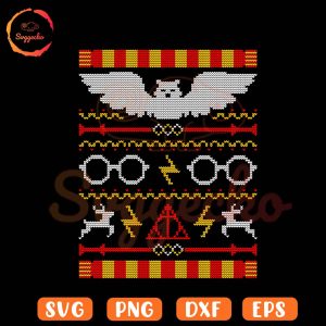 Harry Potter Hedwig Ugly Christmas Sweater SVG PNG Designs