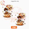 Mickey And Minnie In Fall Coffee Cup PNG, Cute Thanksgiving PNG Designs