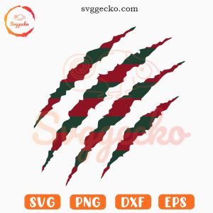 Freddy Krueger Scratch SVG, Horror Killer SVG, Halloween Movie SVG PNG Cut Files