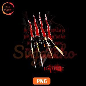 One Two Freddy's Coming For You PNG, A Nightmare On Elm Street PNG, Horror Movie PNG