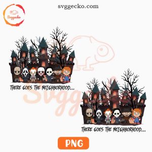 There Goes the Neighborhood Horror Chibi PNG, Baby Halloween Characters PNG Downloads