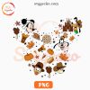 Disney Mouse Head Fall PNG, Mickey Mouse Friends Thanksgiving Day PNG Sublimation