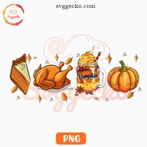 Thanksgiving Foods PNG, Pumpkin PNG, Turkey PNG, Fall Pie PNG Downloads