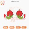 Grinch Hands Holding Boobs SVG, Funny Christmas Shirt SVG PNG For Girls