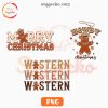 Gingerbread Western Christmas PNG Bundle, Howdy Christmas PNG Digital Download