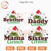 Grinch Family Buffalo Plaid SVG Bundle, Mama Dady Brother Sister Grinch SVG PNG Files