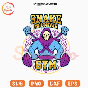 Snake Mountain Gym Skeletor SVG, Skull Gym SVG PNG Cut Files
