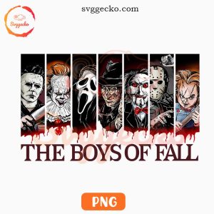 The Boys Of Fall Horror PNG, Killers PNG, Halloween Season PNG For Shirt