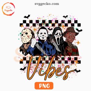 Halloween Horror Vibes PNG, Retro Spooky PNG Sublimation Designs