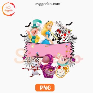 Alice Princess Disney Halloween Custom Name PNG, Alice In Wonderland Halloween PNG Download Files