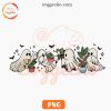 Ghost With Plants PNG, Gardening Halloween PNG Sublimation Designs