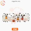 Ghost Cow PNG, Spooky Season PNG, Funny Halloween Heifer PNG