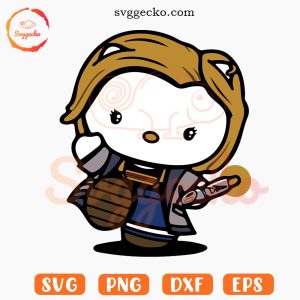 Hello Kitty Thirteenth Doctor SVG, Kitty Doctor Who SVG PNG Cutting Files