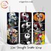 Jack And Sally 20oz Straight Tumbler Wrap PNG, Nightmare Before Christmas Love Tumbler PNG Sublimation