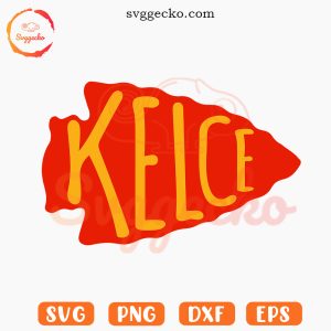 Kelce Chiefs Logo SVG, Travis Kelce SVG, Chiefs Football SVG PNG Digital Download