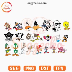 Looney Tunes Characters SVG Bundle, Bugs Bunny SVG, Daffy Duck SVG, Porky Pig SVG