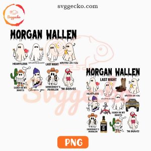 Morgan Wallen Halloween Ghost PNG, Spooky PNG, Country Music PNG Instant Download