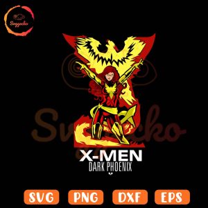 X Men Dark Phoenix SVG, Superhero Marvel Film SVG PNG Cricut